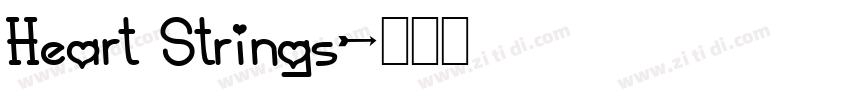 Heart Strings字体转换
